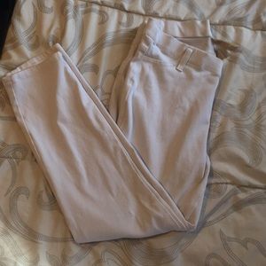 Size 8-10 stretch white crop pants